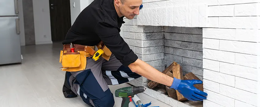 Fireplace Damaged Damper Frame Repair Services in Roselle, Illinois
