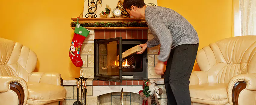 Rusted Metal Fireplace Restoration in Roselle, Illinois