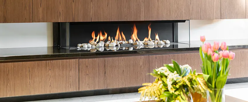 Double-height Fireplace Design Refurbishment in Roselle, Illinois