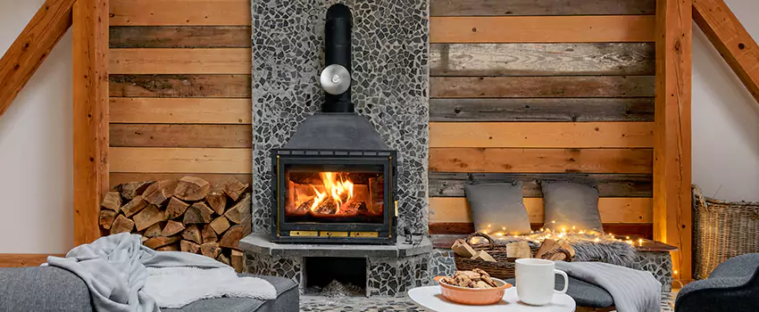 Thelin Hearth Products Direct Vent Gas Stove Fireplace Inspection in Roselle, Illinois